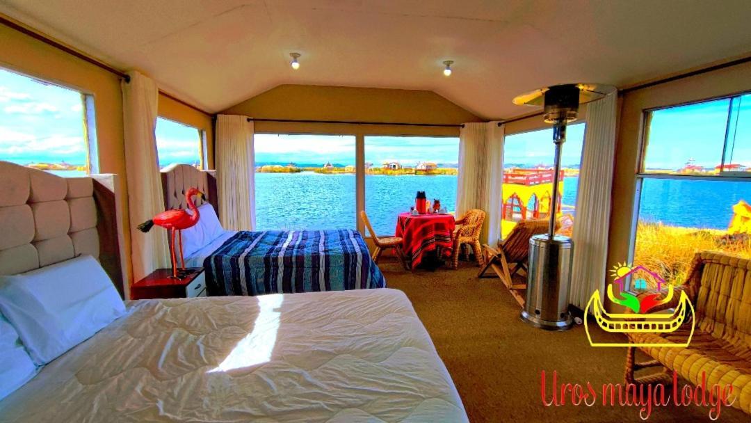 Uros Maya Lodge Puno Exteriör bild